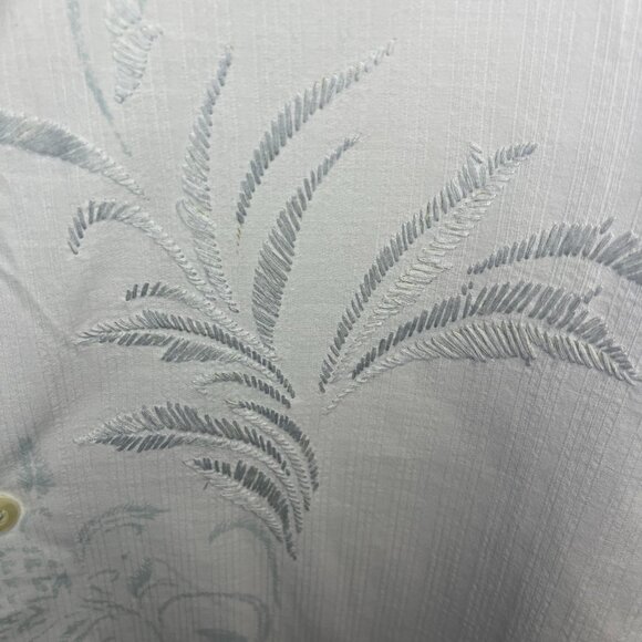 Tommy Bahama Long Sleeve Men's White Shirt with Embroidered Design Size Small - Picture 8 of 12